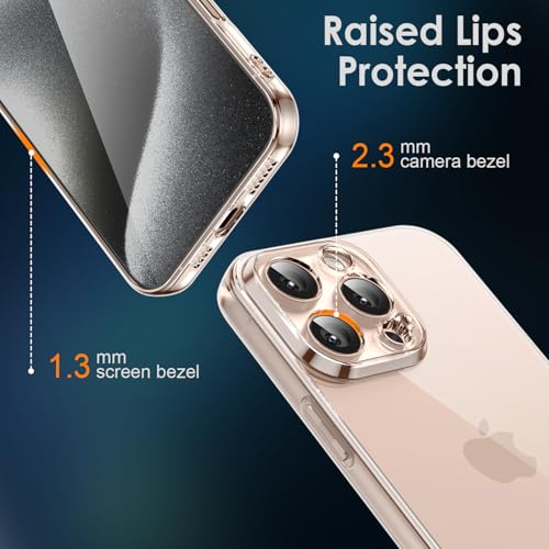 Shamo's Clear TPU Case for iPhone 16 Pro Max– with Camera Protection, Ultra Slim, Shockproof, Anti-Yellowing, Scratch-Resistant, Wireless Charging Compatible, Enhanced Grip (for iPhone 16 Pro Max) - size: For iPhone 16 Pro Max