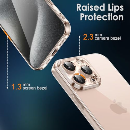 Shamo's Clear TPU Case for iPhone 16 Pro Max– with Camera Protection, Ultra Slim, Shockproof, Anti-Yellowing, Scratch-Resistant, Wireless Charging Compatible, Enhanced Grip (for iPhone 16 Pro Max) - size: For iPhone 16 Pro Max