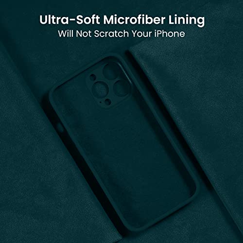 FireNova Designed for iPhone 14 Pro Case, 6.1", Teal | Silicone Upgraded [Camera Protection] Phone Case, with Soft Anti-Scratch Microfiber Lining Inside - color: Teal, size: Iphone 14 Pro