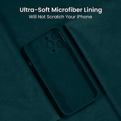 FireNova Designed for iPhone 14 Pro Case, 6.1", Teal | Silicone Upgraded [Camera Protection] Phone Case, with Soft Anti-Scratch Microfiber Lining Inside - color: Teal, size: Iphone 14 Pro