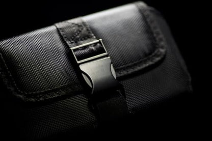 3XL Belt Clip Phone Holster with Magnetic Closure | Rugged ballistic nylon holster with 360° rotating clip for iPhone 17 Pro Max and extra-large smartphones
