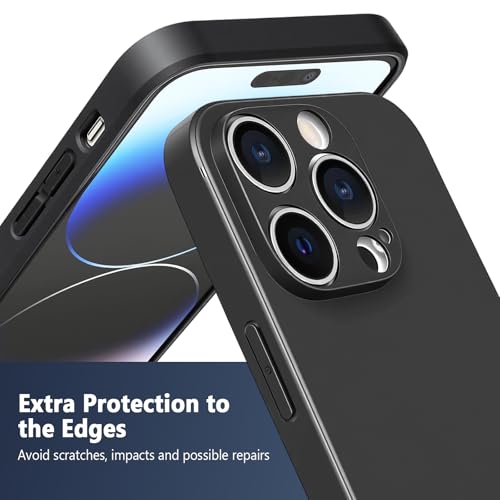 FanTEK Phone Case Compatible with iPhone 14 Pro Case, Anti-Scratch & Fingerprint Phone Case Protective Cover, Matte Black - size: iPhone 14 Pro