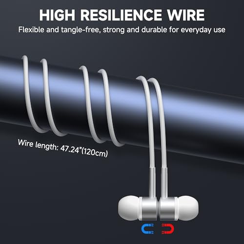 Wired Headphones USB C, [𝐀𝐩𝐩𝐥𝐞 MFi Certified] iPhone 17 Earphones Wired with USB-C Connector for iPhone 17/16/15 Pro Max Earbuds (Built-in Mic & Volume Control)
