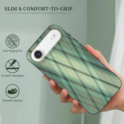Green TartanAnti-Yellowing Soft TPU Phone Case for iPhone 17, Shockproof and Scratch-Resistant Case - color: black-style-153