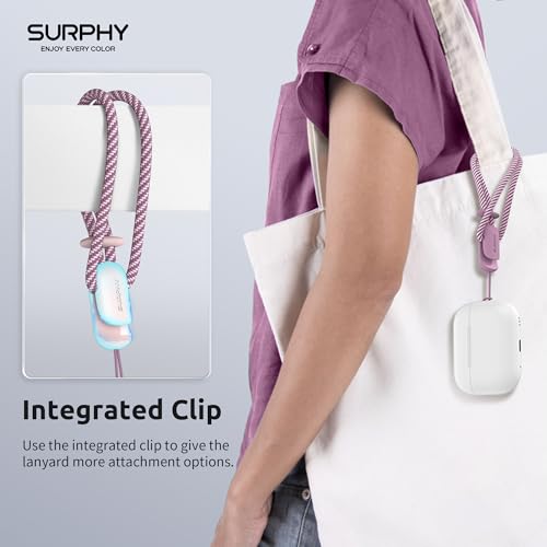 SURPHY 3 Pack Phone Wrist Strap, Phone Lanyard with Cellphone Tether Tab - color: A- Pink & Lilac & Lilac Purple
