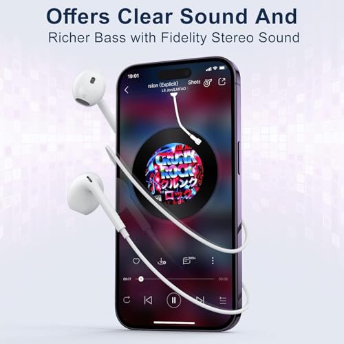 2 Packs-for Wired Headphones Wired Earbuds