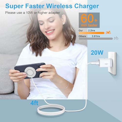 Wireless Charger for Samsung S26 Ultra 2Pack 15W Samsung Magnetic Wireless Charger Fast Charging Pad for Galaxy S26 S26+ S25 FE S24 S23 S22 Z Fold 8 Google Pixel 11 10 Pro XL 10a, with USB-C/A Ports - color: White2