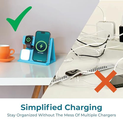 BLACK+DECKER 3 in 1 Charging Station for Apple, (Loch Ness) - color: Loch Ness