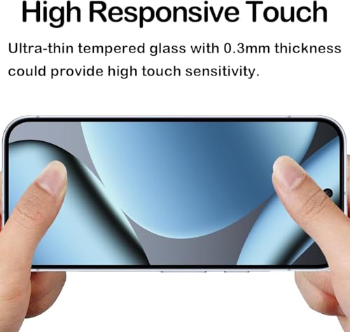 CJY For Google Pixel 10 Pro XL Privacy Screen Protector, 2+2 Pack Tempered Glass with Camera Lens Protector, 3D Curved HD Clear, Case Friendly, 9H Scratch Resistant, Fingerprint Unlock Compatible - color: Google Pixel 10 Pro XL Privacy