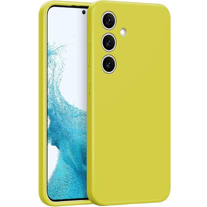 Liquid Silicone Case for Samsung Galaxy S24 5G SM-S921U/S921W, Slim Shockproof Cover for Samsung Galaxy S24 2024, Yellow - color: Yellow Green