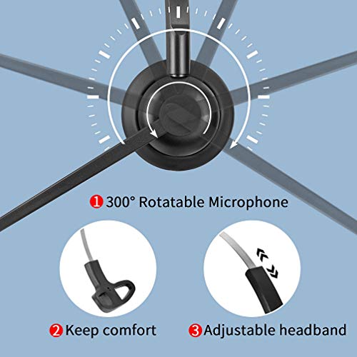 USB Headset with Microphone for PC Laptop Computer Headphone Noise Cancelling Mic for Home Office Online Class Skype Zoom (Pack of 2) - size: H360M (Pack of 2)