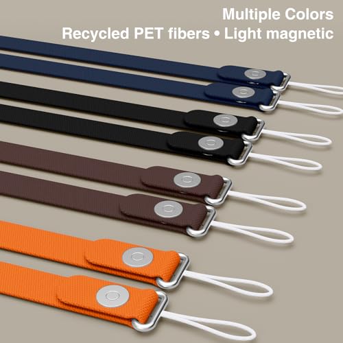Hokone Lanyard Crossbody Strap for iPhone 17 Series, Adjustable Anti-Theft Neck Holder with Magnetic Strap & Quick Release - color: Sienna