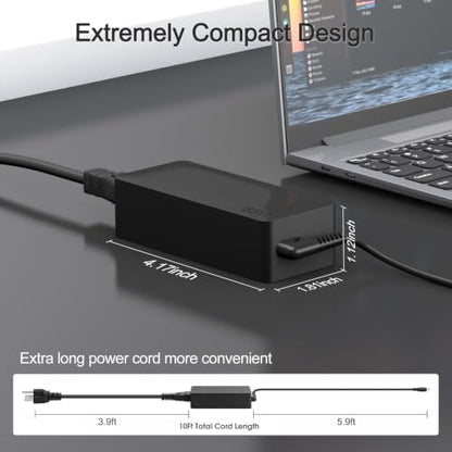 Dzytnsy 65W USB C Laptop Charger Compatible with Lenovo Yoga/Thinkbook/Chromebook/IdeaPad/Thinkpad X1 X13 T14 T15 T480s T580s T490, Replacement for Lenovo Laptop Charger