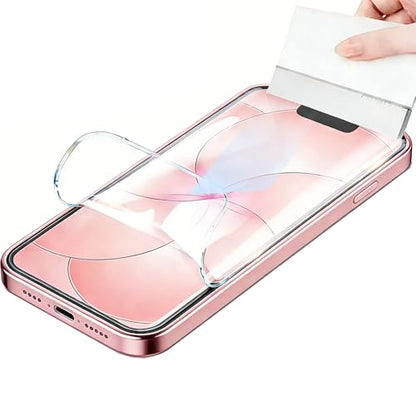 2pcs Flexible Front Screen Protector for iPhone 17e 2026 / 16e / SE (2025) 6.1" 3D Hydrogel Film Transparent TPU Touch Sensitive Fingerprint Unlock Not Tempered Glass