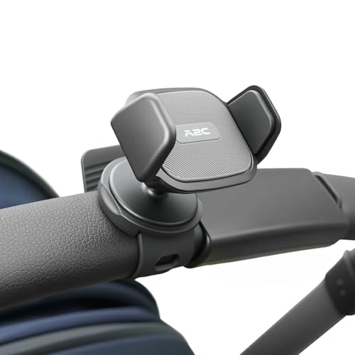 A2C Hand-Free Stroller Phone Holder, Adjustable Strap Fits 0.5-1.5 inches Handlebars, Universal Phone Mount for Gym Equipment,Treadmill, Peloton Exercise Bikes, Compatible with 4.7-6.9" Smartphones