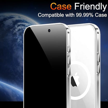 TZGZT Privacy Screen Protector for iPhone 17, Tempered Glass, Case Friendly - color: iPhone 17-3Pack-Black