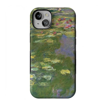 Casely iPhone 15 Plus Case | Monet's Water Lilies | The Met Museum | Bold Protective Design | Compatible with MagSafe - color: Monet's Water Lilies | The Met Museum