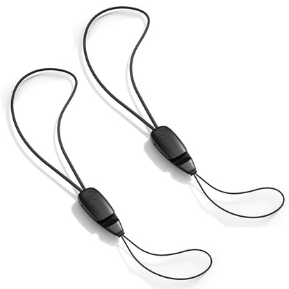 E-Tree 2 Pack Multi-Purpose Wrist Lanyard Hand Strap for Cell Phone Case Camera Airpods Keys Keychain Keys USB Flash Drive - color: Black & Black