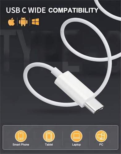 USBC Headphones for iPhone 17 16 15，for Apple Headphones Wired with Mic