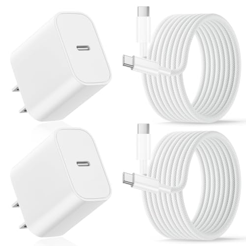 2Pack iPad USB C Fast Charger with 10FT Long Braided USB C to USB C Cable - size: 10FT 2Pack