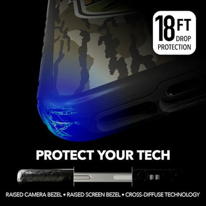 Mossy Oak | Gamekeeper | Dual-Layer Case in Onyx Black Designed for iPhone 13 Pro Shock & Drop Proof - Durable | As Seen on Shark Tank - color: GAMEKEEPER | Onyx Black, size: Apple iPhone 13 Pro