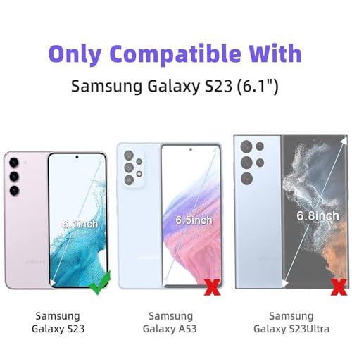 3 Pack Screen Protector Compatible for Samsung Galaxy S23 6.1 Inch, HD Clear Flexible Soft TPU Hydrogel Film for Samsung Galaxy S23 5G - Support Fingerprint Unlock, High Sensitivity - size: Samsung Galaxy S23