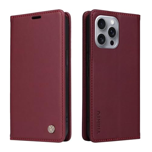 Caseurban Compatible with iPhone 16 Pro Max Wallet Case PU Leather Flip Folio Case with Card Holder Magnetic Closure Shockproof Protective Phone Cover Black - color: Black, size: iPhone 16 Pro Max