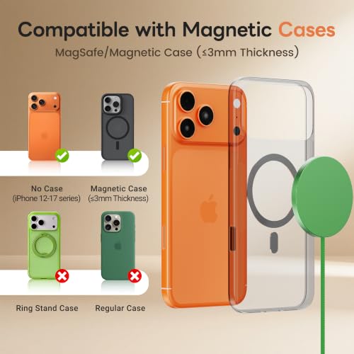 MagSafe 25W Magnetic Wireless Charger Fast Charging Pad for iPhone - color: Dark Green