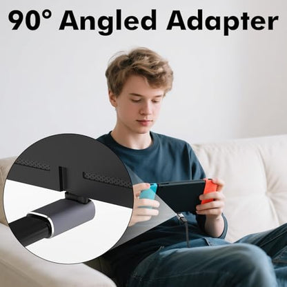 Cyberguys! USB C Right Angle Adapter PD 240W for Thunderbolt 4/3, 2-Pack - style: Angle