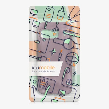 kwmobile Case Compatible with Google Pixel 9 Case -Soft TPU Back Phone Cover - with Metallic Look - Metallic Lavender - color: Metallic Lavender, size: Pixel 9