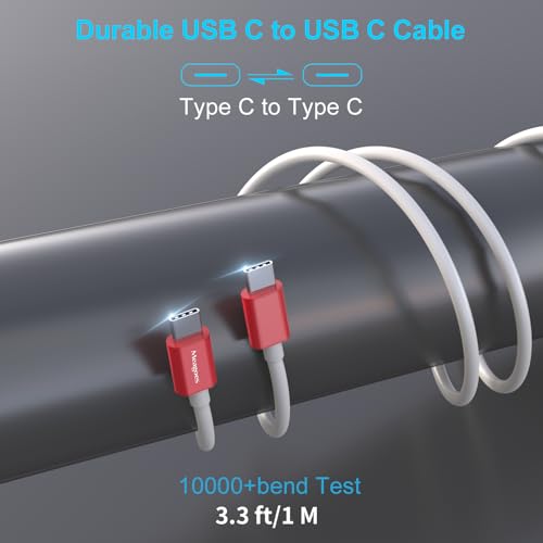 67.5W Red Car Charger USB C Super Fast for iPhone 18 Pro Max/17/Android - color: Red, size: 3.3 ft