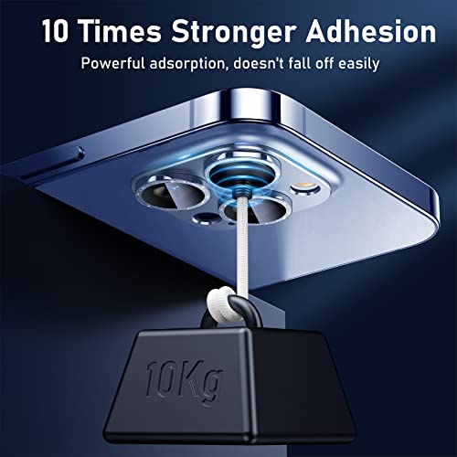 UniqueMe for iPhone 13 Pro/13 Pro Max Camera Lens Protector - Light Blue - color: Sierra Blue (bling circle)