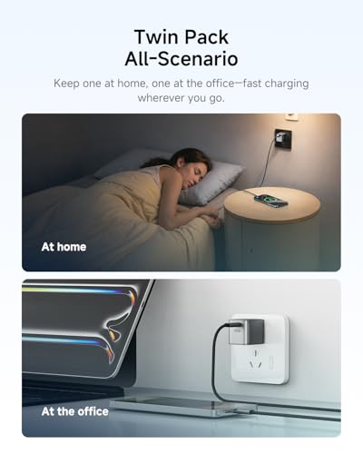 Ultra Mini iPhone Charger, 45W USB C Charger Block, 2-Pack