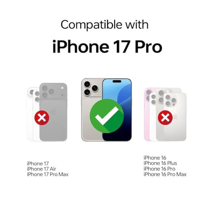 Magnetic for iPhone 17 Pro Case Clear with [Camera Control Cover] [Compatible with MagSafe] Slim & Non-Slip Frosted Hard PC Back & Soft TPU Bumper Matte Phone Cover for iPhone 17 Pro 6.3" - size: iPhone 17 Pro