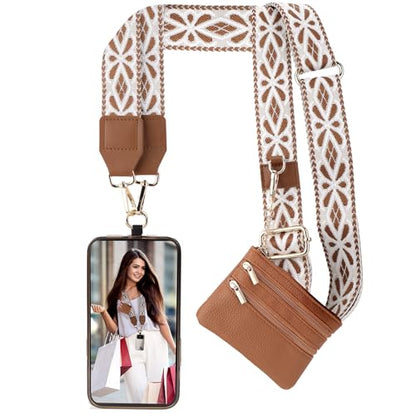 XANGNIER Clip and Go Strap for Phone with Wallet Crossbody,Multicolor 22 - color: Multicolor 22