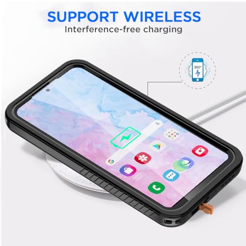 AICase for Samsung Galaxy S25 Plus Case Waterproof, Clear Water Proof Shockproof Snowproof Dustproof Full Body Rugged Transparent Underwater Phone Case for Galaxy S25 Plus Built-in Screen Protector - size: Galaxy S25 Plus