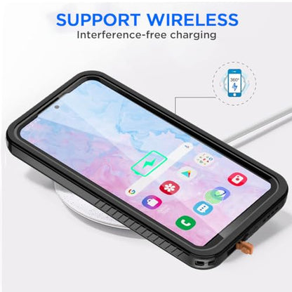 AICase for Samsung Galaxy S25 Plus Case Waterproof, Clear Water Proof Shockproof Snowproof Dustproof Full Body Rugged Transparent Underwater Phone Case for Galaxy S25 Plus Built-in Screen Protector - size: Galaxy S25 Plus