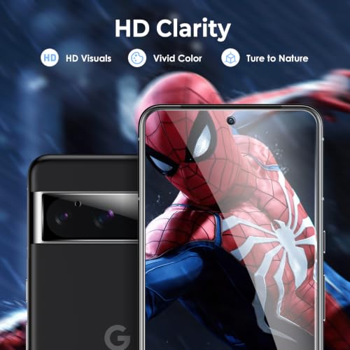 LK 2+2 Pack for Google Pixel 8 Pro Screen Protector+Camera Lens Protector - color: transparent-1