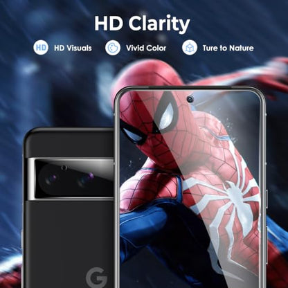 LK 2+2 Pack for Google Pixel 8 Pro Screen Protector+Camera Lens Protector - color: transparent-1