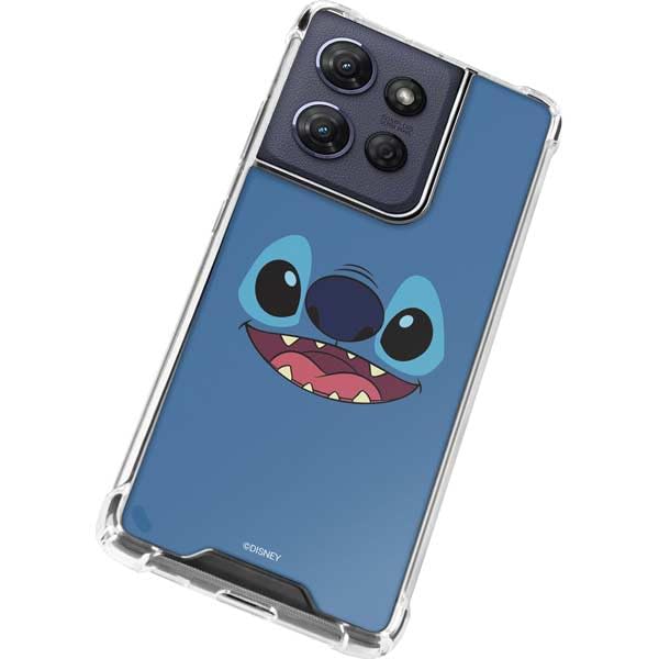 Skinit Clear Phone Case Compatible with Moto G Power 5G (2025) - Officially Licensed Disney Lilo and Stitch Close Design - color: Blue - DISLNS05
