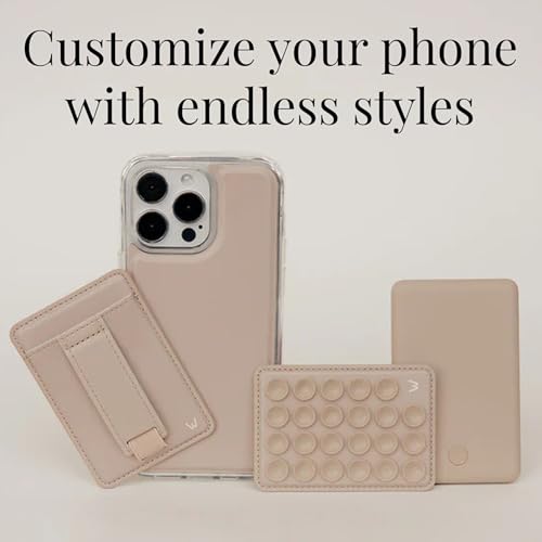 Walli Cases Silicone Suction Cup Mount for iPhone, Fits Walli Magnetic Case - color: Beige