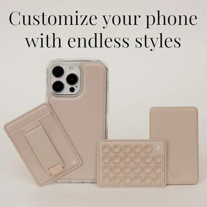 Walli Cases Silicone Suction Cup Mount for iPhone, Fits Walli Magnetic Case - color: Beige