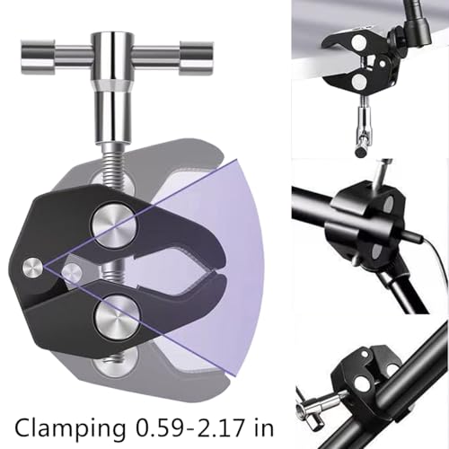 Multi-Scene Universal Tablet Holder 360° Adjustable Mount for Treadmills, Exercise Bikes, Strollers, Wheelchairs, Golf Carts & More, with Secure Clamp for 4.7–12.9" Tablets & Phones