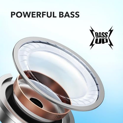 Soundcore by Anker P20i True Wireless Earbuds, with Big Bass, 30H Playtime - color: Light Blue