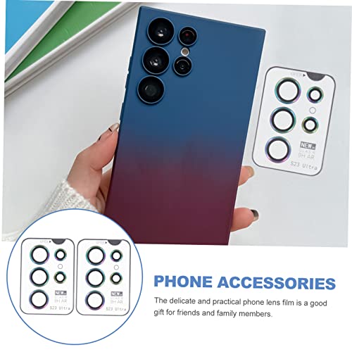 Angoily 2set Scratch Camera Lens Protectors for Ultra Tempered Film Easy Installation High Transparency Prevents Damage and Maintains Image Quality