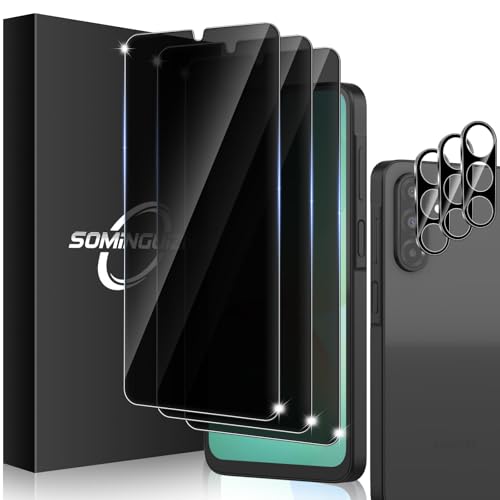 3+3 for Samsung Galaxy A26 5G Privacy Screen Protector Camera Protector - size: Galaxy A26 Privacy