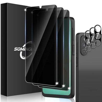 3+3 for Samsung Galaxy A26 5G Privacy Screen Protector Camera Protector - size: Galaxy A26 Privacy