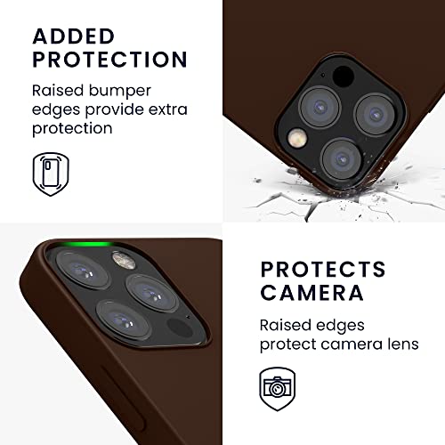kwmobile Case Compatible with Apple iPhone 12 / iPhone 12 Pro Case - TPU Silicone Phone Cover with Soft Finish - Chocolate - color: Chocolate, size: iPhone 12 / iPhone 12 Pro