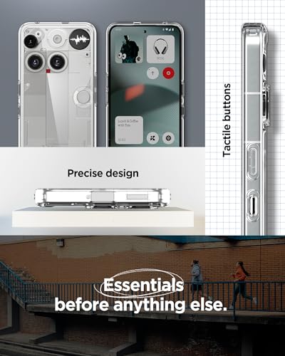 Spigen Ultra Hybrid Designed for Nothing Phone 3 Case (2025) [Anti-Yellowing] - Crystal Clear - color: Crystal Clear, size: Nothing Phone (3)