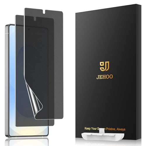 [2 Pack Anti Glare Matte Privacy TPU Screen Protector for Samsung Galaxy S25 (Not Glass), Fingerprint Sensor Compatible, Full Adhesive Flexible Film, Easy Installation - size: Galaxy S25